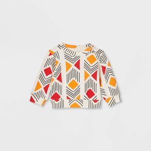 Black History Month Baby Dusu Crewneck Pullover Sweater Cream Abstract 3-6M